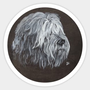 Tibetan Terrier Head Sticker